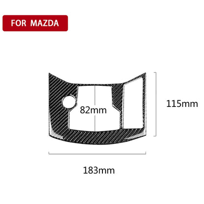Car Carbon Fiber Electronic Handbrake Panel Decorative Sticker for Mazda CX-5 2017-2018, Right Drive, Electronic Handbrake Panel, Right Drive