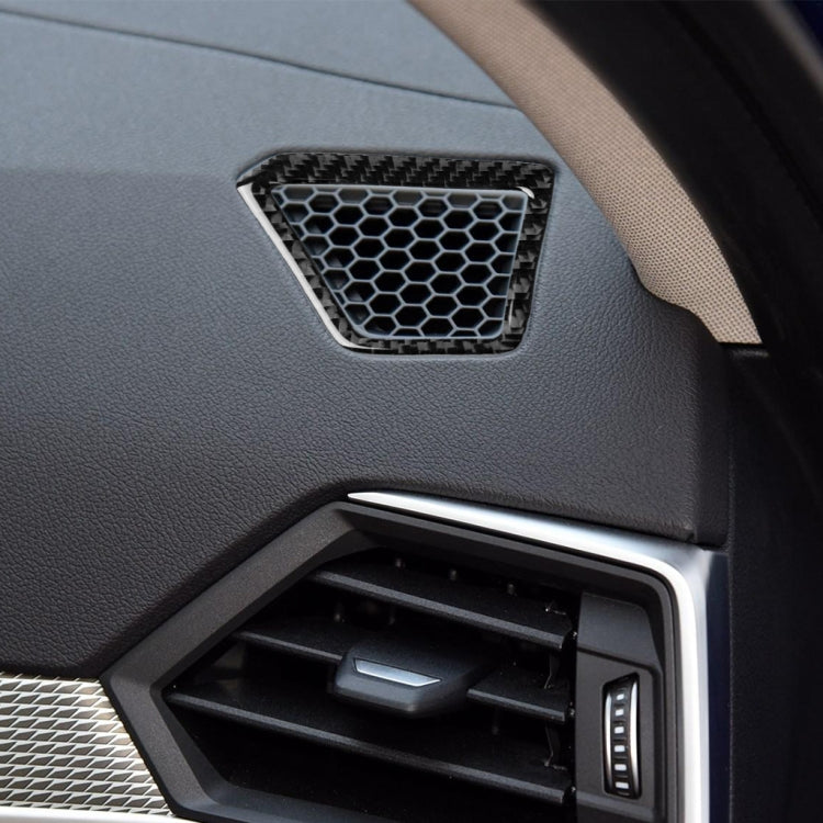 Car Carbon Fiber Instrument Air Outlet Decorative Sticker for BMW 3 Series G20/G28/325Li/330d/335 2019-2020, Right Drive, Instrument Air Outlet