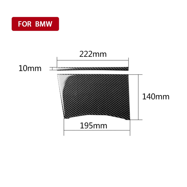 2 in 1 Car Carbon Fiber Water Cup Cover Decorative Sticker for BMW 3 Series G20/G28/325Li/330d/335 2019-2020, Left Drive, Water Cup Cover, Left Drive