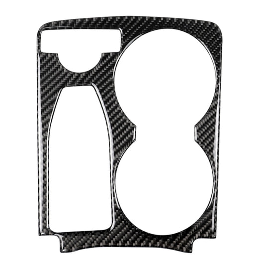 Car Carbon Fiber Solid Color Handrail Water Cup Holder Decorative Sticker for Mercedes-Benz GLK 2008-2015, Left Drive, Solid Color Handrail Water Cup Holder