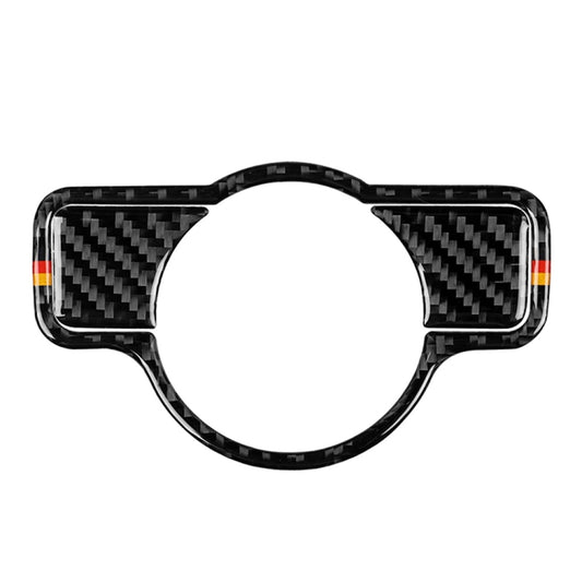 Car Carbon Fiber German Color Headlight Switch B Decorative Sticker for Mercedes-Benz A 2013-2018/B Class 2013-2018/C Class 2007-2013, Left Drive, German Color Headlight Switch B