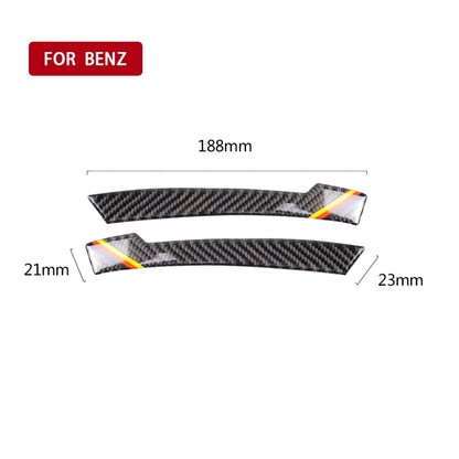 Car Carbon Fiber Rearview Mirror Anti-collision Strip D for Mercedes-Benz A/B/C/E Class/GLK/GLE/GLS/GLA/CLA, Left and Right Drive Universal, Rearview Mirror Anti-collision Strip D