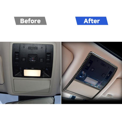 Car Carbon Fiber Front Reading Light Decorative Sticker for Lexus RX300 / 270 / 200T / 450h 2016-2019, Left and Right Drive Universal, Front Reading Light