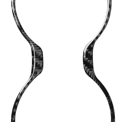 Car Carbon Fiber Water Cup Holder Frame Decorative Sticker for Lexus RX300 / 270 / 200T / 450h 2016-2019, Left and Right Drive Universal, Water Cup Holder Frame