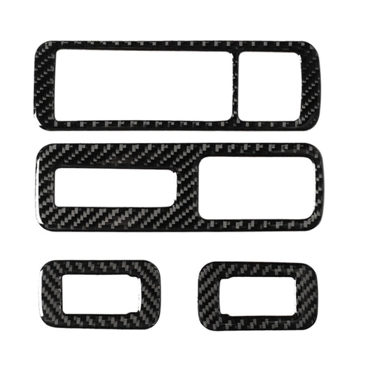 Car Carbon Fiber Window Glass Lift Decorative Sticker for Lexus RX300 / 270 / 200T / 450h 2016-2019, Left Drive, Window Glass Lift, Left Drive