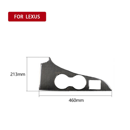 Car Carbon Fiber Water Cup Holder Panel Decorative Sticker for Lexus RX300 / 270 / 200T / 450h 2016-2019, Left Drive, Water Cup Holder, Left Drive