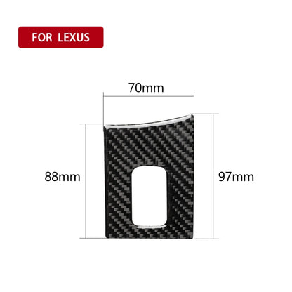 Car Carbon Fiber Armrest Box Decorative Sticker for Lexus NX200 / 200t / 300h 2014-2021, Left Drive, Armrest Box, Left Drive