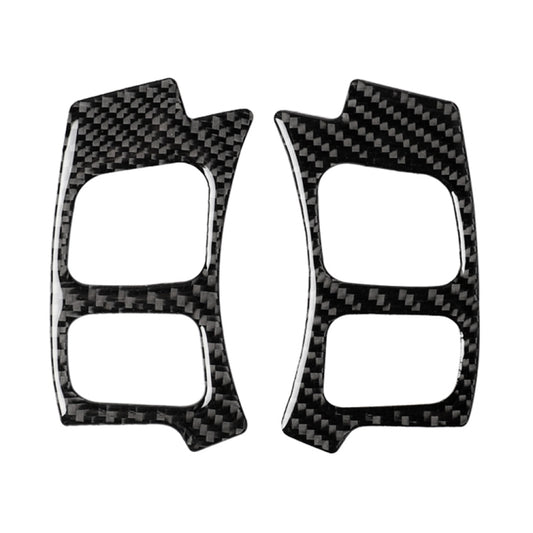 Car Carbon Fiber Steering Wheel Button Decorative Sticker for Lexus NX200 / 200t / 300h 2014-2021, Left and Right Drive Universal, Steering Wheel Button
