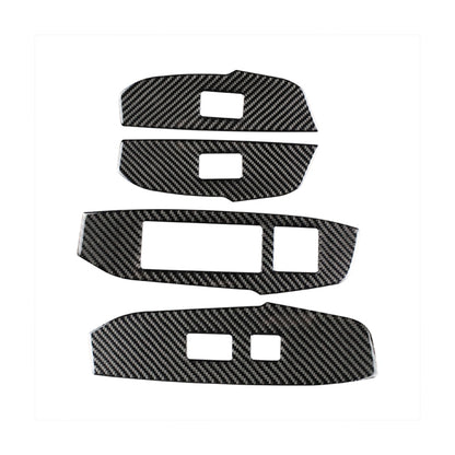 Car Carbon Fiber Window Glass Lift Decorative Sticker for Lexus NX200 / 200t / 300h 2014-2021, Left Drive, Window Glass Lift, Left Drive