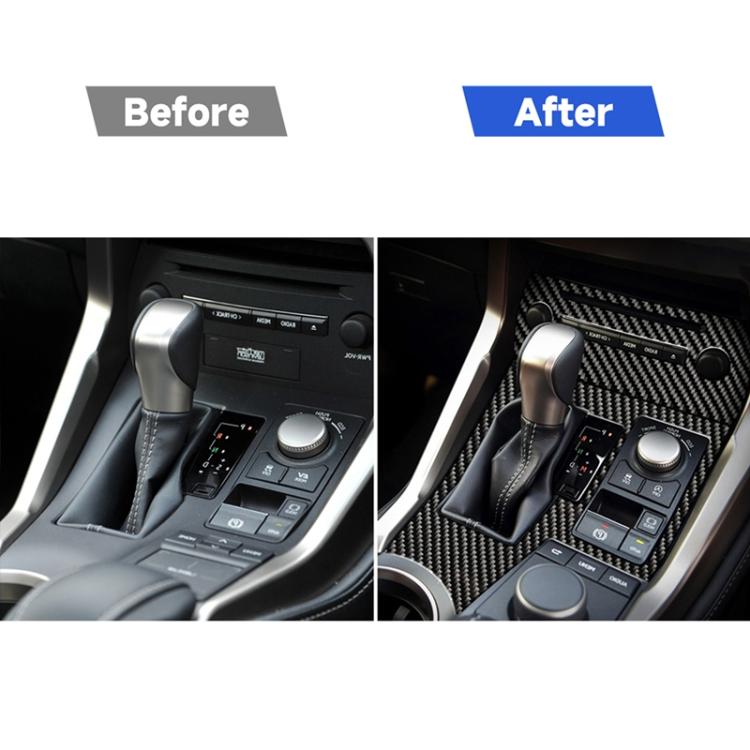 Car Carbon Fiber Gearshift Panel A Decorative Sticker for Lexus NX200 / 200t / 300h 2014-2021, Right Drive, Gearshift Panel A, Right Drive