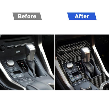 Car Carbon Fiber Gearshift Panel A Decorative Sticker for Lexus NX200 / 200t / 300h 2014-2021, Left Drive, Gearshift Panel A, Left Drive