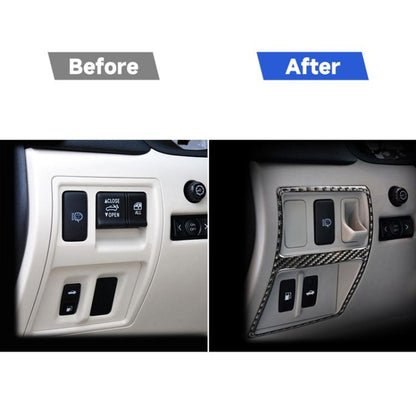 Car Carbon Fiber Trunk Switch Decorative Sticker for Lexus IS250 300 350C 2006-2012, Left and Right Drive Universal, Trunk Switch