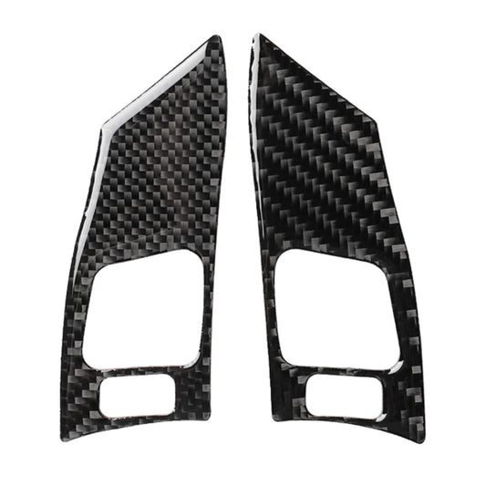 Car Carbon Fiber Steering Wheel Button B Decorative Sticker for Lexus IS250 300 350C 2006-2012, Left and Right Drive Universal, Steering Wheel Button B