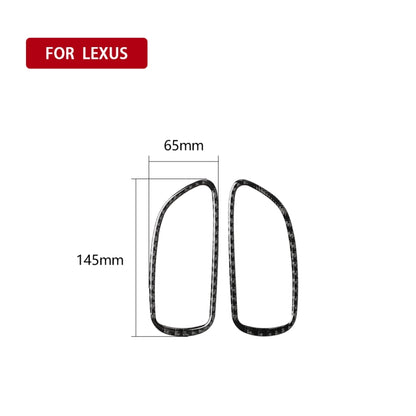 Car Carbon Fiber Front Door Handle Decorative Sticker for Lexus IS250 300 350C 2006-2012, Left and Right Drive Universal, Front Door Handle