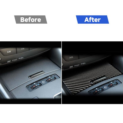 Car Carbon Fiber Cigarette Lighter Panel Decorative Sticker for Lexus IS250 300 350C 2006-2012, Left and Right Drive Universal, Cigarette Lighter Panel