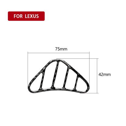 Car Carbon Fiber Small Left and Right Air Outlet Decorative Sticker for Lexus IS250 300 350C 2006-2012, Left Drive, Small Left and Right Air Outlet, Left Drive