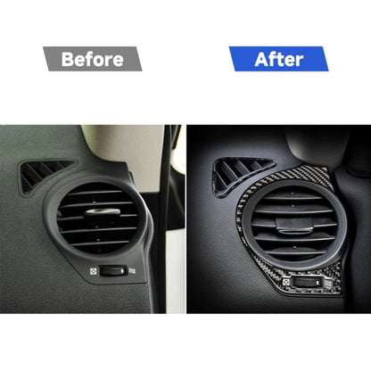 Car Carbon Fiber Small Left and Right Air Outlet Decorative Sticker for Lexus IS250 300 350C 2006-2012, Left Drive, Small Left and Right Air Outlet, Left Drive