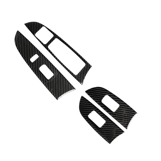 Car Carbon Fiber Window Glass Lift Decorative Sticker for Lexus IS250 300 350C 2006-2012, Right Drive, Window Glass Lift, Right Drive