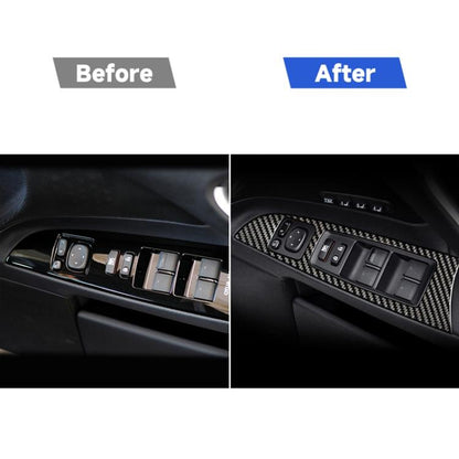 Car Carbon Fiber Window Glass Lift Decorative Sticker for Lexus IS250 300 350C 2006-2012, Right Drive, Window Glass Lift, Right Drive