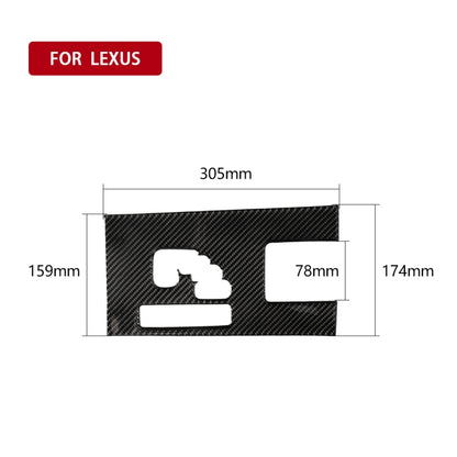 Car Carbon Fiber Gears B Decorative Sticker for Lexus IS250 300 350C 2006-2012, Left Drive, Gears B, Left Drive