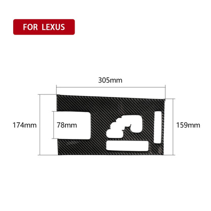 Car Carbon Fiber Gears A Decorative Sticker for Lexus IS250 300 350C 2006-2012, Right Drive, Gears A, Right Drive