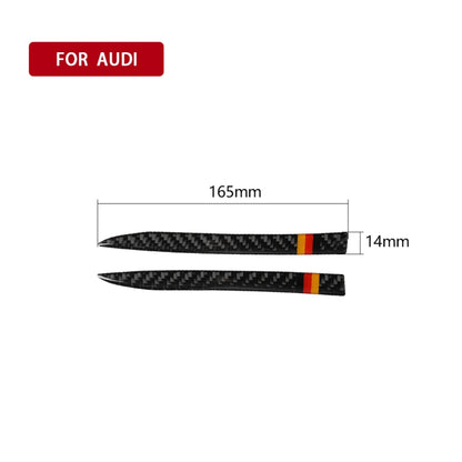 Car Carbon Fiber Rearview Mirror Anti-collision Strip for Audi A6 S6 C7 A7 S7 4G8 2012-2018, Left and Right Drive Universal, Rearview Mirror