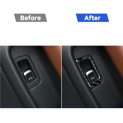 Car Carbon Fiber Trunk Switch Decorative Sticker for Audi A6 S6 C7 A7 S7 4G8 2012-2018, Right Drive, Trunk Switch, Right Drive