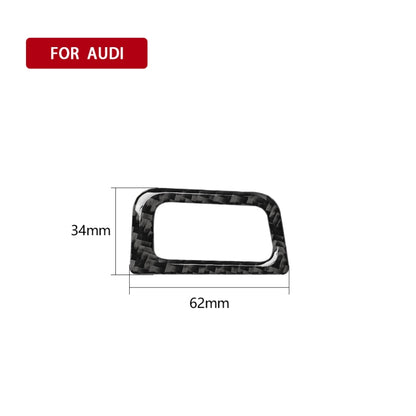 Car Carbon Fiber Trunk Switch Decorative Sticker for Audi A6 S6 C7 A7 S7 4G8 2012-2018, Left Drive, Trunk Switch, Left Drive