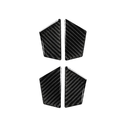 Car Carbon Fiber Inner Door Bowl Decorative Sticker for Audi A6 S6 C7 A7 S7 4G8 2012-2018, Left and Right Drive Universal, Inner Door Bowl