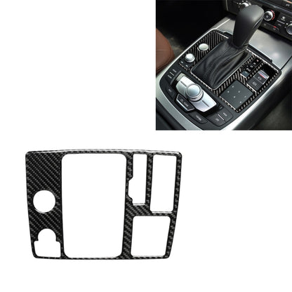Car Carbon Fiber One-button Start Panel Decorative Sticker for Audi A6 S6 C7 A7 S7 4G8 2012-2018, Right Drive, One-button Start, Right Drive