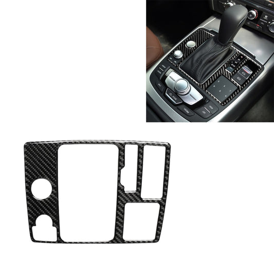 Car Carbon Fiber One-button Start Panel Decorative Sticker for Audi A6 S6 C7 A7 S7 4G8 2012-2018, Right Drive, One-button Start, Right Drive