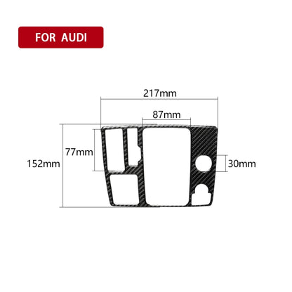 Car Carbon Fiber One-button Start Panel Decorative Sticker for Audi A6 S6 C7 A7 S7 4G8 2012-2018, Left Drive, One-button Start, Left Drive