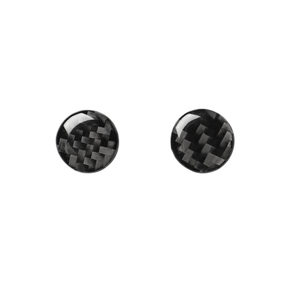 Car Carbon Fiber Air Conditioning Button Decorative Sticker for Audi A6 S6 C7 A7 S7 4G8 2012-2018, Left and Right Drive Universal, Air Conditioning Button