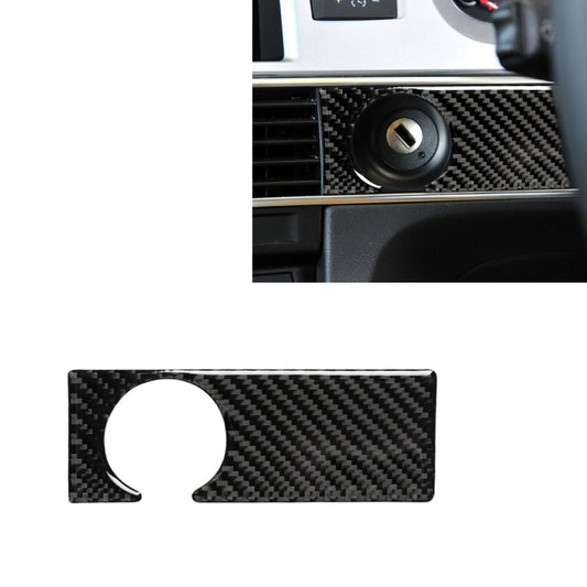 Car Carbon Fiber Solid Color Keyhole Decorative Sticker for Audi A6 2005-2011, Right Drive, Solid Color Keyhole, Right Drive