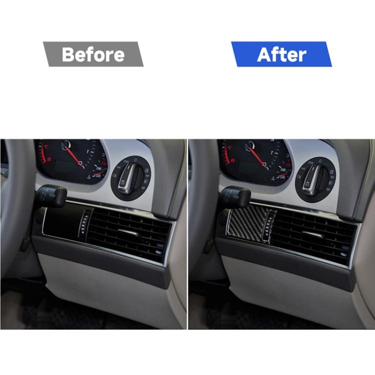 Car Carbon Fiber Air Outlet Adjustment Panel Decorative Sticker for Audi A6 2005-2011, Right Drive, Air Outlet Adjustment Panel, Right Drive