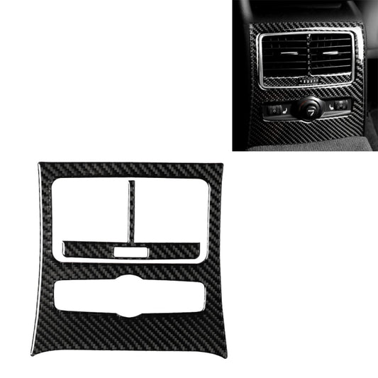 Car Carbon Fiber Rear Seat Air Outlet Panel Decorative Sticker for Audi A6 2005-2011, Left and Right Drive Universal, Rear Seat Air Outlet