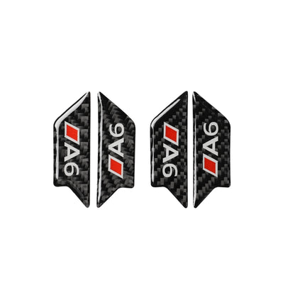 Car Carbon Fiber Door Bowl Anti-scratch Sticker for Audi A6 2005-2011, Left and Right Drive Universal, Door Bowl