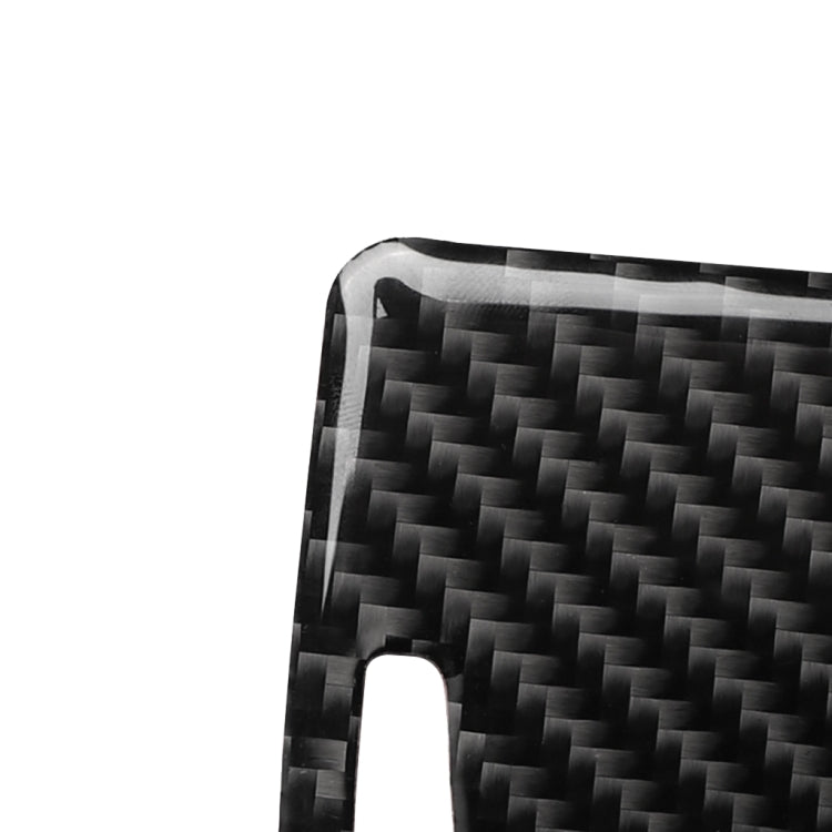 Car Carbon Fiber Storage Cover Decorative Sticker for Audi A6 2005-2011, Left Drive, Storage Cover, Left Drive