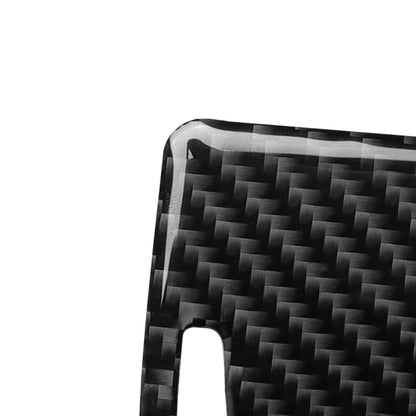Car Carbon Fiber Storage Cover Decorative Sticker for Audi A6 2005-2011, Left Drive, Storage Cover, Left Drive