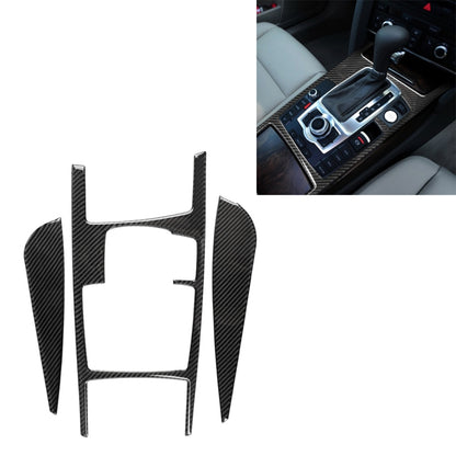 Car Carbon Fiber Gear Shift Position + Side Panel Decorative Sticker for Audi A6 2005-2011, Right Drive, Low Configuration, Gear Shift Position Right Drive, Low Configuration