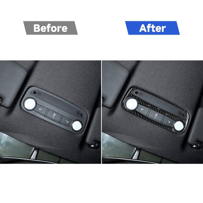 Car Carbon Fiber Reading Light Decorative Sticker for Audi TT 8n 8J MK123 TTRS 2008-2014, Left and Right Drive Universal, Reading Light