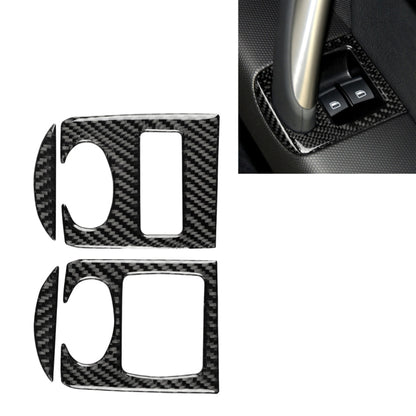 Car Carbon Fiber Glass Lifter Panel Decorative Sticker for Audi TT 8n 8J MK123 TTRS 2008-2014, Right Drive, Glass Lifter , Right Drive