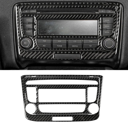 Car Carbon Fiber Air Conditioning CD Panel Decorative Sticker for Audi TT 8n 8J MK123 TTRS 2008-2014, Left and Right Drive Universal, B Style, Air Conditioning CD Panel B
