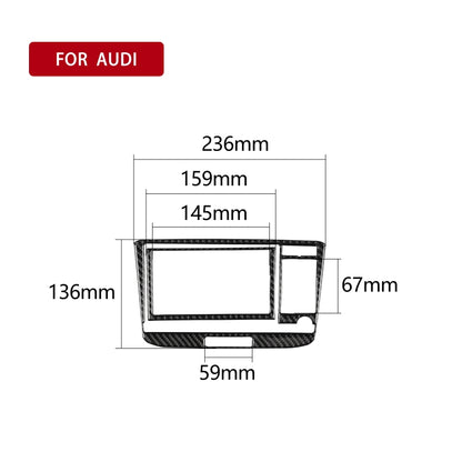 Car Carbon Fiber Air Conditioning CD Panel Decorative Sticker for Audi TT 8n 8J MK123 TTRS 2008-2014, Left and Right Drive Universal, A Style, Air Conditioning CD Panel A