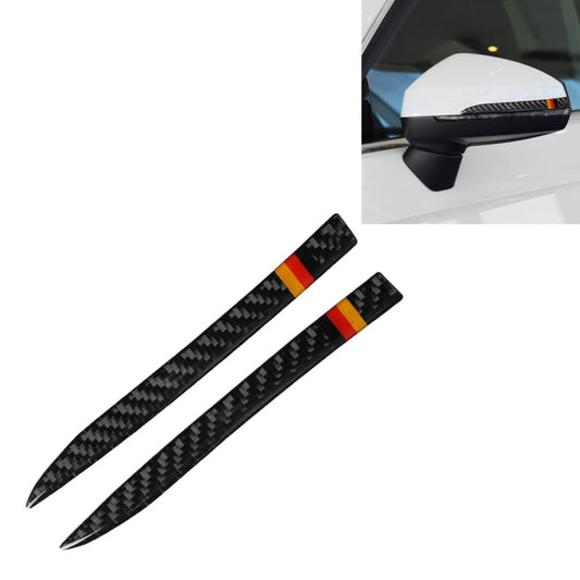 Car Carbon Fiber Rearview Mirror Anti-collision Strip for Audi A3 / S3 2014-2019, Left and Right Drive Universal, Rearview Mirror Anti-collision Strip