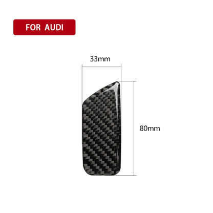 Car Carbon Fiber Passenger Seat Hand Box Switch Decorative Sticker for Audi A3 / 8V 2014-2019, Right Drive, Hand Box Switch, Right Drive