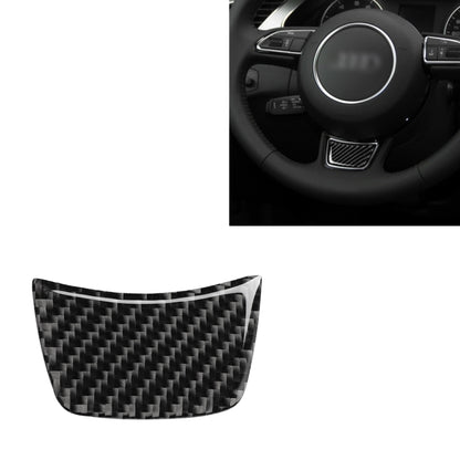 Car Carbon Fiber Steering Wheel Decorative Sticker for Audi A3 / S3 2014-2019, Left and Right Drive Universal, Steering Wheel