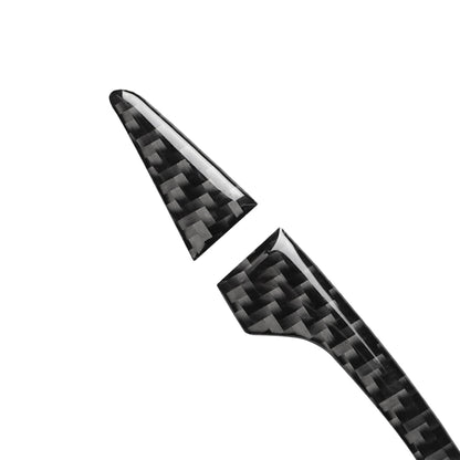 4 PCS Car Carbon Fiber Door Outside Handle Decorative Sticker for Audi A3 2014-2019, Left and Right Drive Universal, Door Outside Handle
