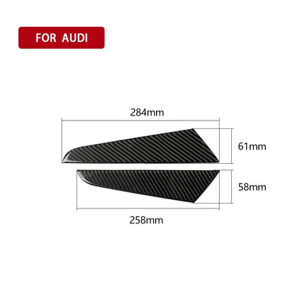 Car Carbon Fiber Gear Shift Position Side Panel Decorative Sticker for Audi A3 2014-2019, Left Drive, Gear Shift Position Side Panel, Left Drive