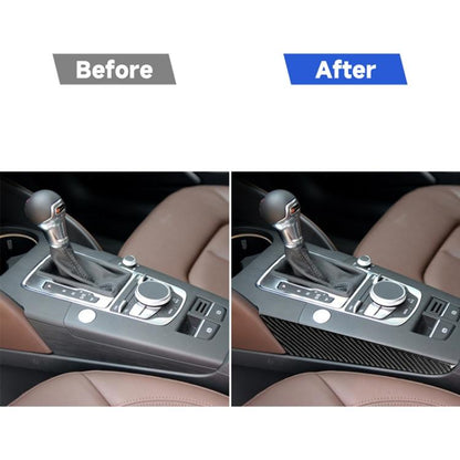 Car Carbon Fiber Gear Shift Position Side Panel Decorative Sticker for Audi A3 2014-2019, Left Drive, Gear Shift Position Side Panel, Left Drive